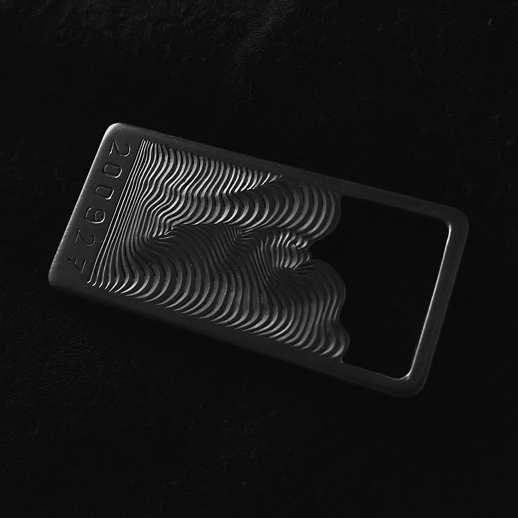 Hand-engraved Wave Forms - Custom Dated (YYMMDD)