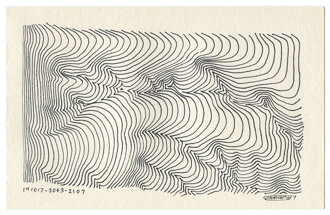 October 2019 - Ink drawings on A5 paper (Digital Downloads)