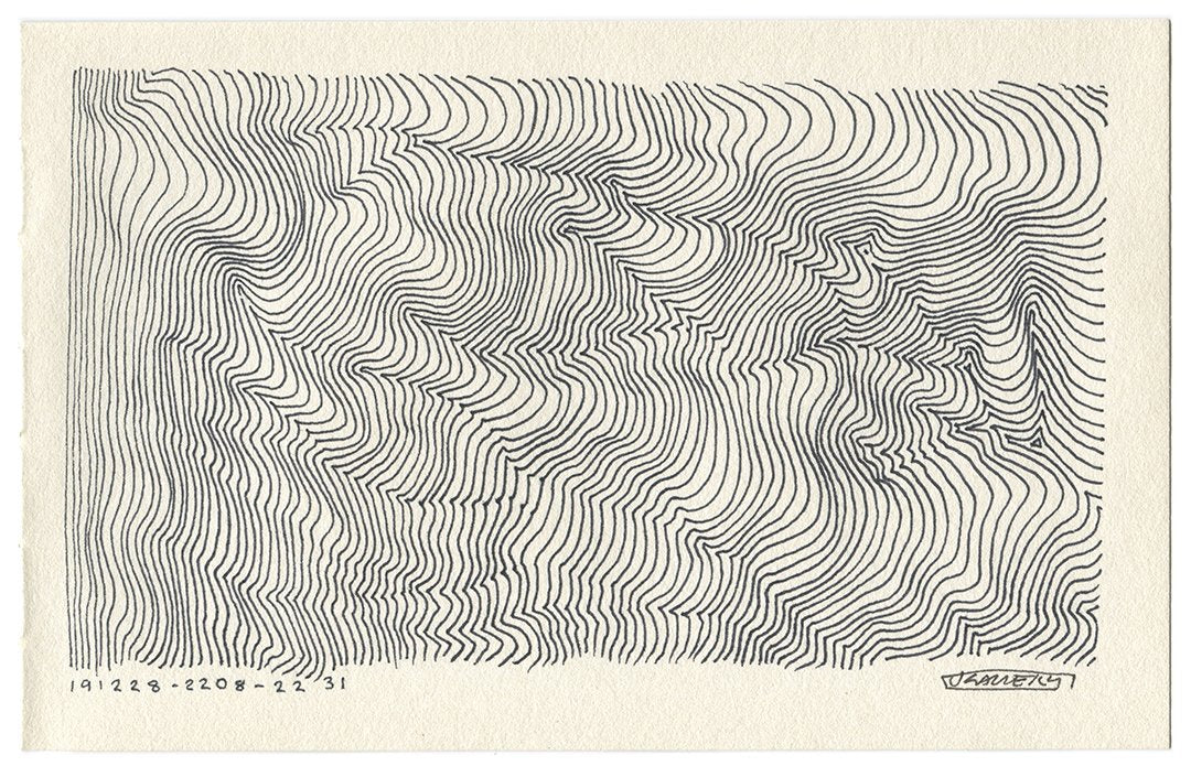 December 2019 - Ink drawings on A5 paper (Digital Downloads)