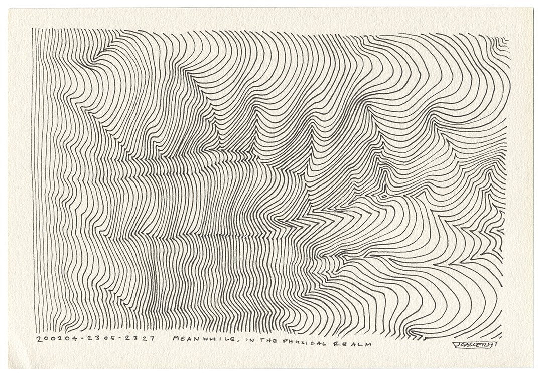 February 2020 - Ink drawings on A4 paper (Digital Downloads)