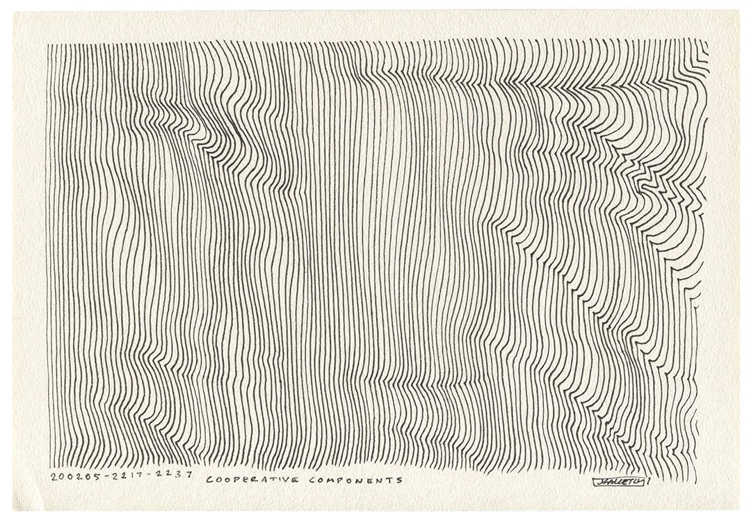February 2020 - Ink drawings on A4 paper (Digital Downloads)