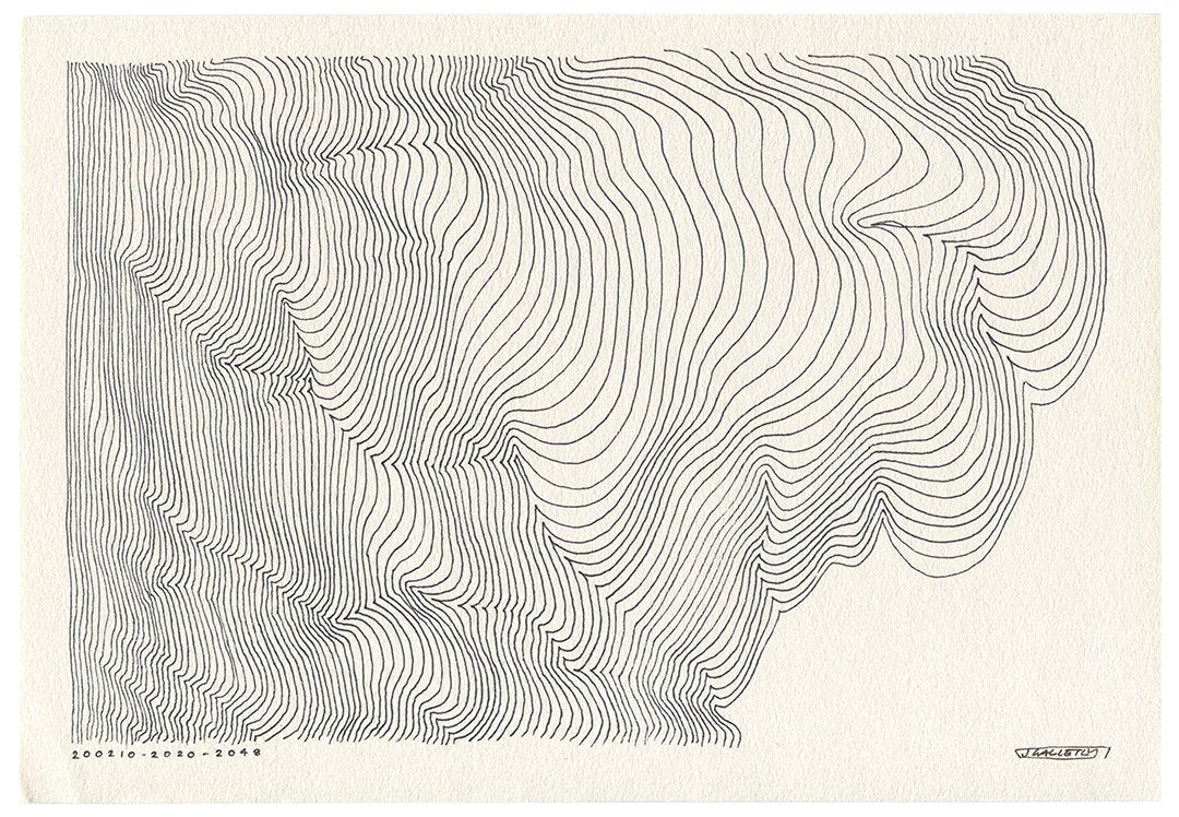 February 2020 - Ink drawings on A4 paper (Digital Downloads)