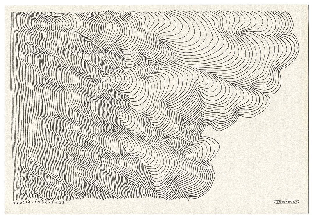 February 2020 - Ink drawings on A4 paper (Digital Downloads)