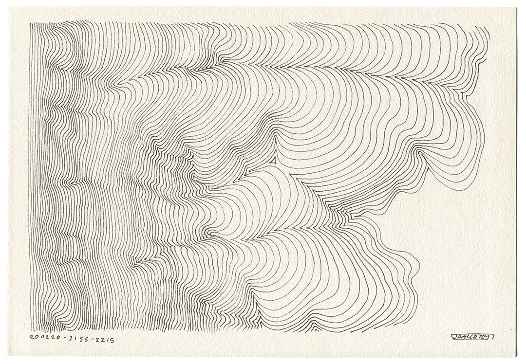 February 2020 - Ink drawings on A4 paper (Digital Downloads)