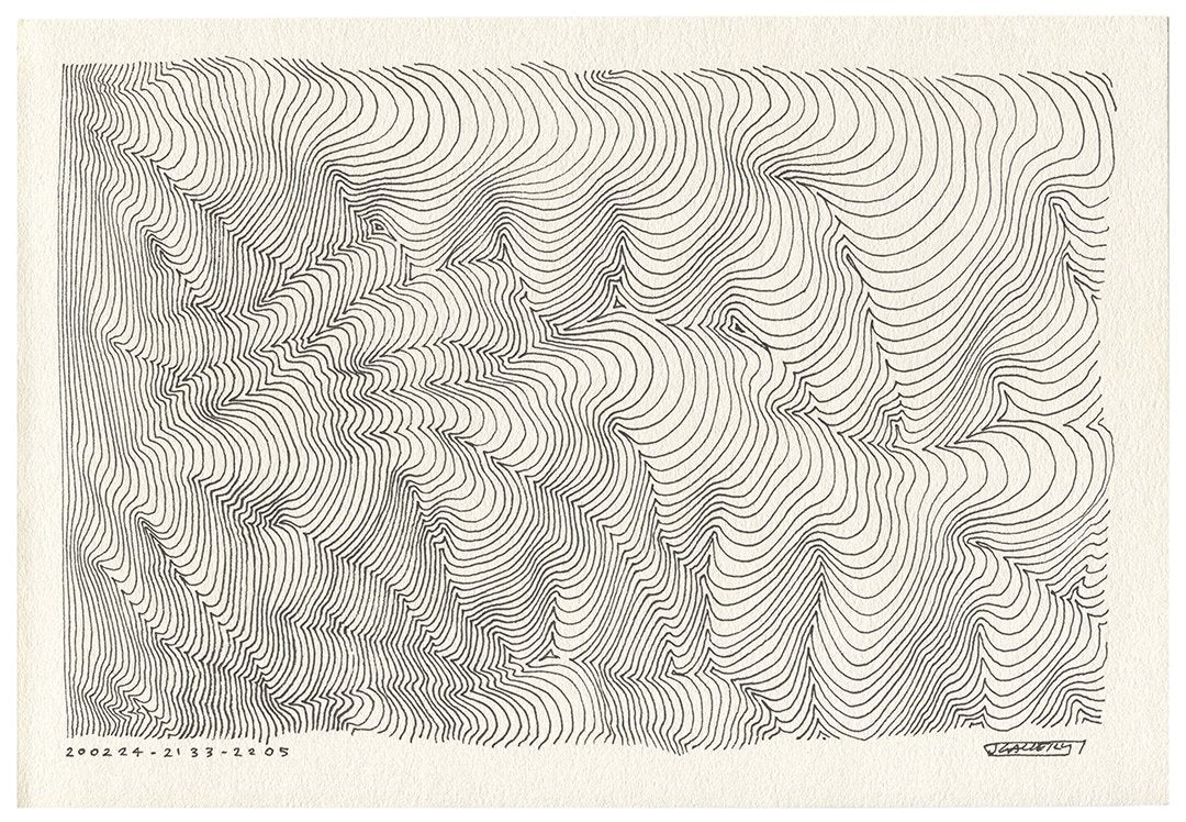 February 2020 - Ink drawings on A4 paper (Digital Downloads)