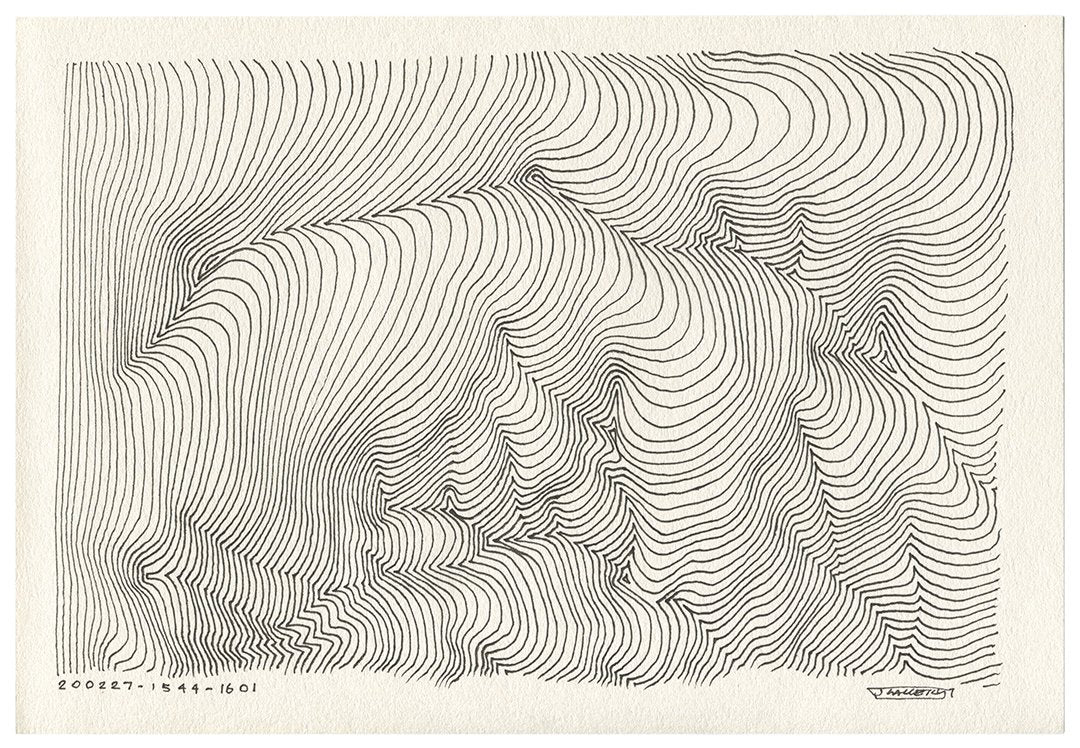 February 2020 - Ink drawings on A4 paper (Digital Downloads)