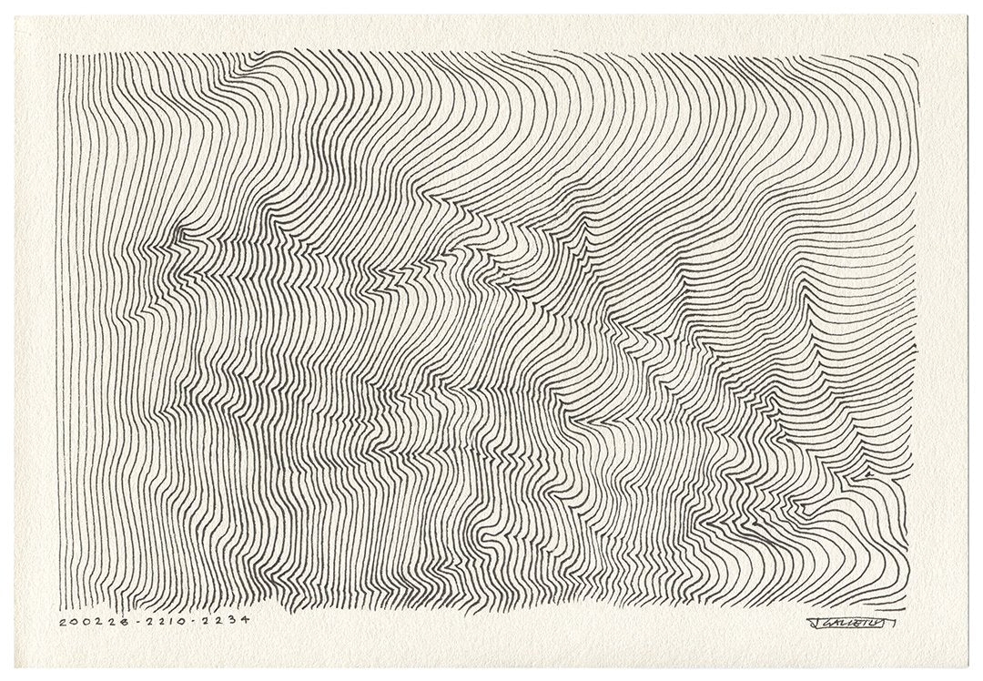 February 2020 - Ink drawings on A4 paper (Digital Downloads)