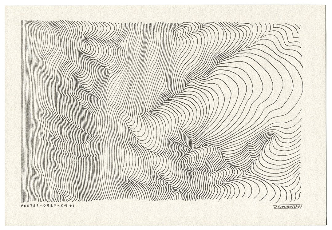March 2020 - Ink drawings on A4 paper (Digital Downloads)