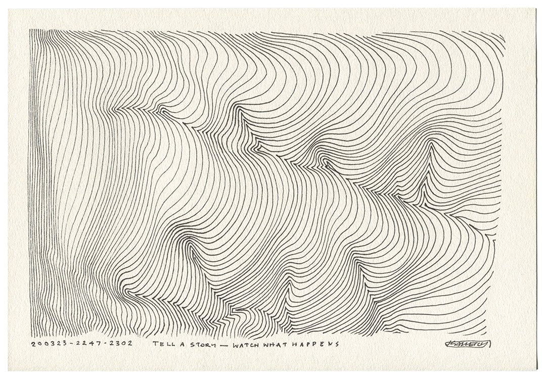 March 2020 - Ink drawings on A4 paper (Digital Downloads)