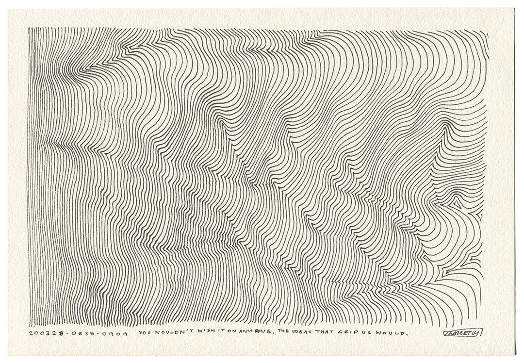 March 2020 - Ink drawings on A4 paper (Digital Downloads)