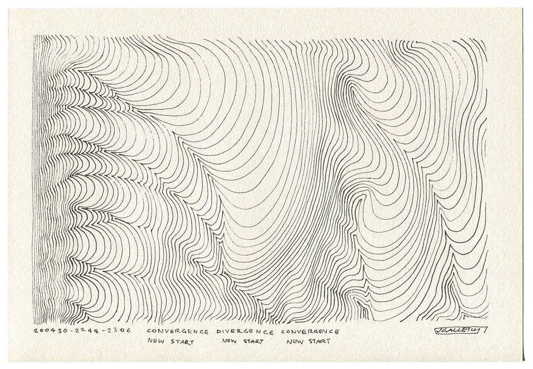 April 2020 - Ink drawings on A4 paper (Digital Downloads)