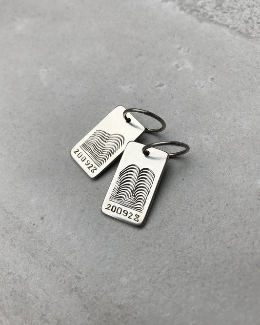 200928 - Hand Engraved Sterling Silver .925 Earrings