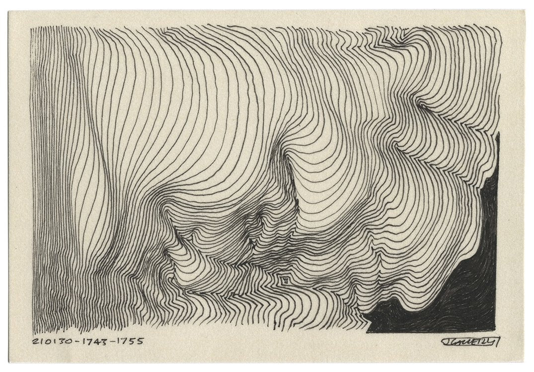 January 2021 - Ink drawings on A5 paper (Digital Downloads)