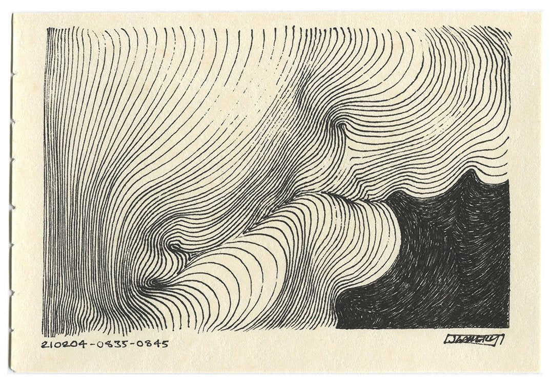 February 2021 - Ink drawings on A5 paper (Digital Downloads)