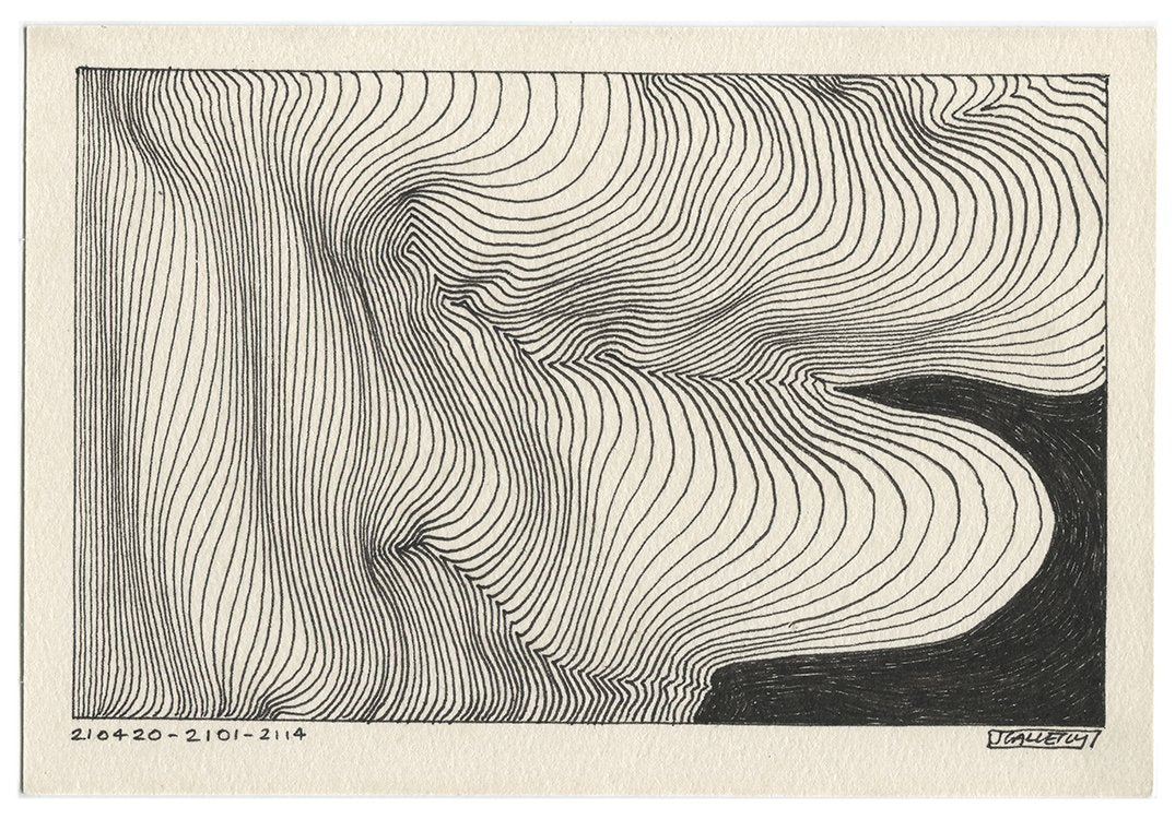 April 2021 - Ink drawings on A5 paper (Digital Downloads)