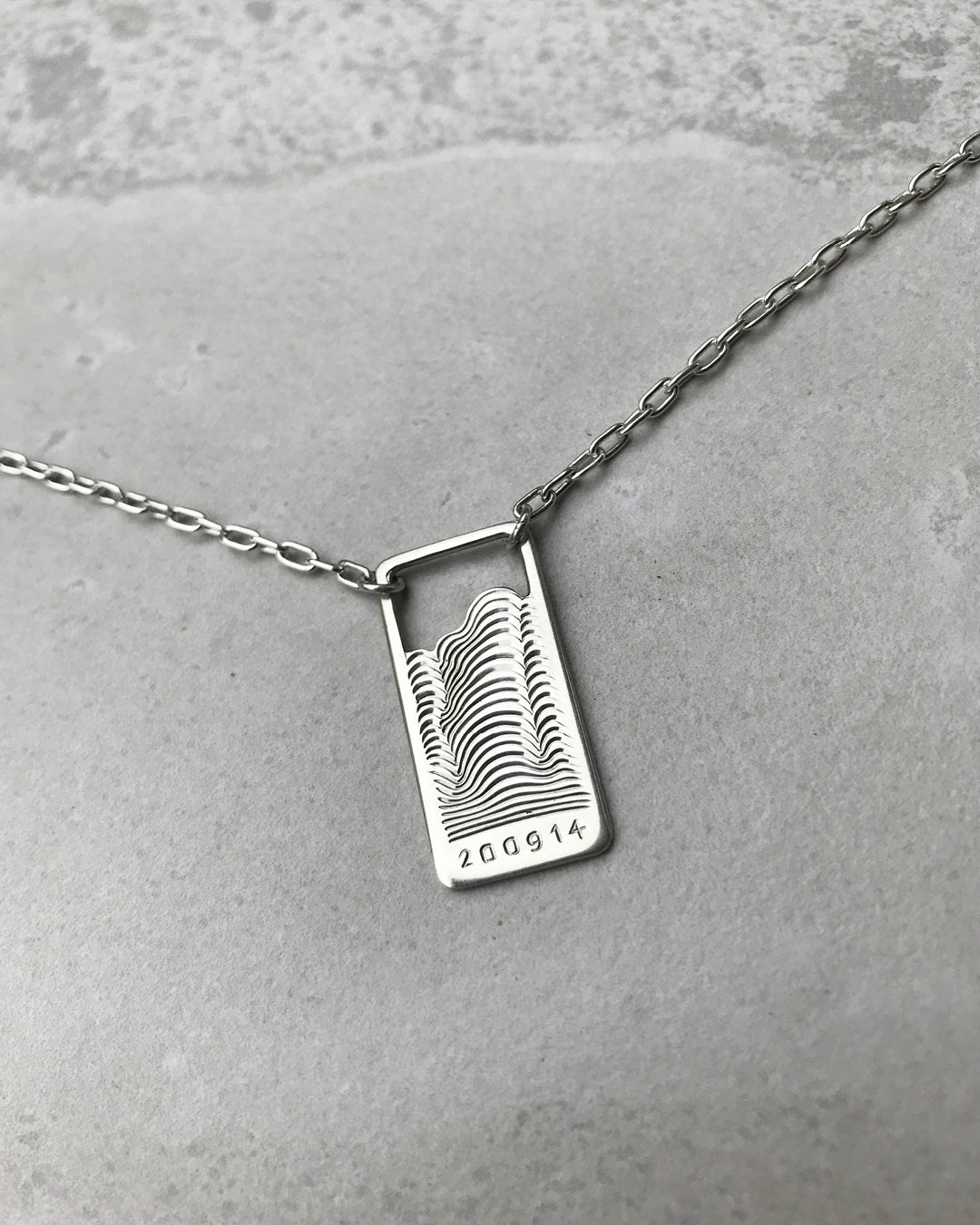 200914 - Hand Engraved Sterling Silver .925 Pendant